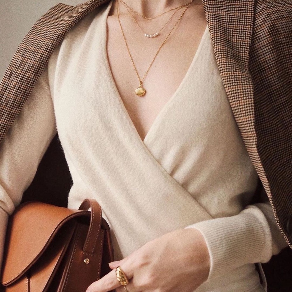 [New w/o Tag] Cashmere Wrap Sweater White from Everlane